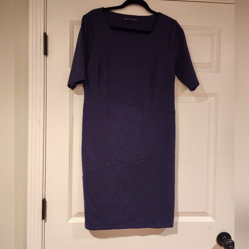 Preston & York plum colored knee length dress